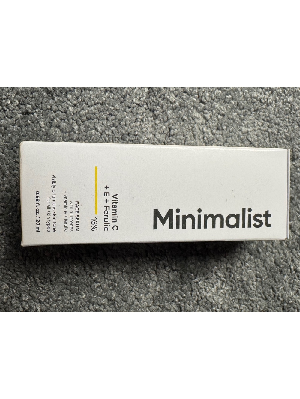 Minimalist Vitamin C 16% Face Serum with Vitamin E Ferulic Acid 20ml